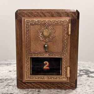 Antique 1921 Grecian Post Office Combination Lock Door Bank